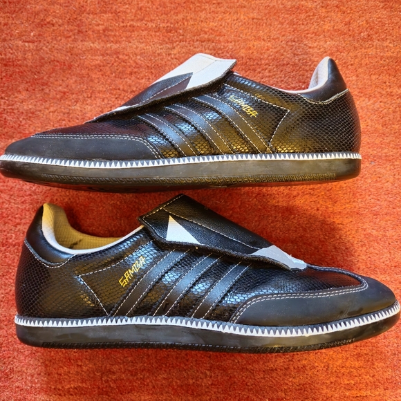 RARE Adidas Samba x Madsaki Japan 2009 Leather Snakeskin Sneakers Size 10 - Picture 4 of 10